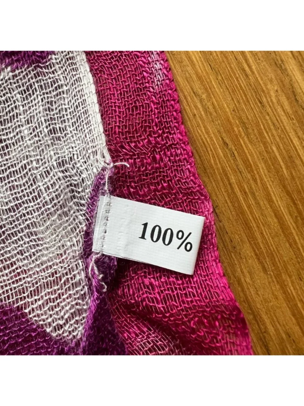 Purple Floral 100% Linen Size 70